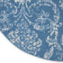 2' X 4' Blue Damask Power Loom Area Rug